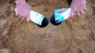 EXPERIMENT: SPRITE, PEPSI VS MENTOS UNDERGROUND.  SUPER REACTION !