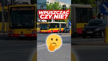 Kto ma pierwszeństwo Ty czy autobus