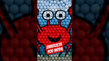 Zwierzęta pod wodą z piłek - Krab