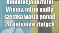 Kumulacja rozbita! Wiemy, gdzie padła szóstka warta ponad 28 milionów złotych