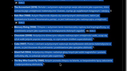 Filmy normalizujące autyzm - krok w ewolucji, super zdolności itd