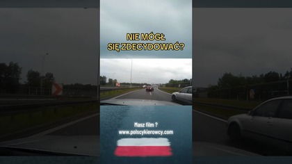Niezdecydowany Ford i kolizja.  Chwila wahania  szkody.  #droga #kolizja #ford #polscykierowcy