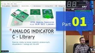 #0529 Biblioteka C, ANALOG INDICATOR - rejestry przesuwne, ekspandery, ADC - AVR