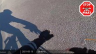 Rowerzysta musiał się ratować.  Prawie 40 km/h i wymuszenie pierwszeństwa.  STOP PIRAT