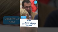 Tusk o SUKCESIE i obniżeniu inflacji do ZERA #shorts