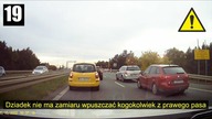 Dziadek nie potrafi jeździć na suwak