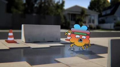 Niesamowity świat Gumballa Short 8 Mokry cement.