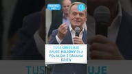 Tusk obiecuje grube MILIONY DLA POLAKÓW z dnia na dzień #shorts