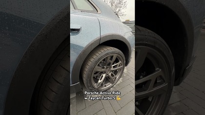 Porsche Active Ride w Taycan Turbo S #porsche #porschetaycan #turbos