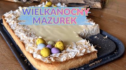 Mazurek serowy na kruchym spodzie / Oddaszfartucha