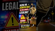 Jazda na jednym kole hulajnogą na drodze? Mandat to nie wszystko!  #hulajnoga #mandat