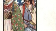 Wilhelm Wachtel (1875-1942) pocztówka z serii Typy swojskie nr IV. [Krakowiacy] z 1901 r.