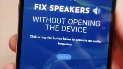 165hz frequency to clean the iphone 11 speakers
