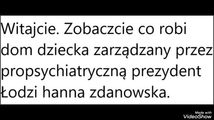 Zapraszamy na protest przeciwko dawaniu psychotropów dzieciom w domu dziecka.