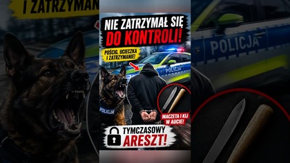 Uciekał przed kontrolą, ale finał był szybki  #policja #pościg #kierowca #shorts