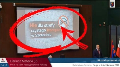 NIE DLA TZW.  STREFY CZYSTEGO TRANSPORTU W SZCZECINIE.