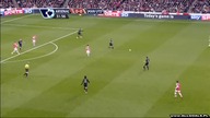 Premier League sezon 2009/2010 Arsenal Londyn 0-1 Man Utd Nani