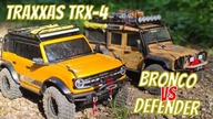 RC Traxxas Trx4 as Ford Bronco 2021 vs Trx-4 Defender 2019 in same Off Road Challenge