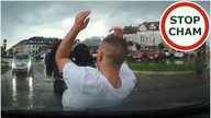 Kaskader rzuca się na maskę samochodu - Policji też nie oszczędził #886 Wasze Filmy