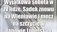 Wyjątkowa sobota w IV lidze.  Sadek znowu na Wieniawie i mecz na szczycie w Janowie Lubelskim