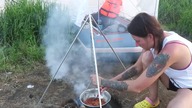Pontonem Po Wiśle 2017 (Pod Gołym Niebem) ob&oacute;z Łączany