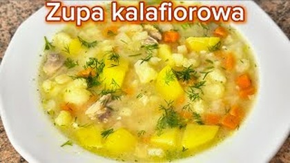 Pyszna ZUPA KALAFIOROWA - pomysł na szybki obiad w zaledwie 20 min.