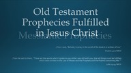 MESSIANIC PROPHECIES