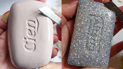 Soap Carving ASMR Relaxing Sounds no talking Satisfying ASMR Video #soapcarving #soapcuttingvideo