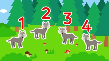 Nauka Liczenia 1-10  Leśne Zwierzęta | Liczenie dla Dzieci | Pikuś i Mruczek Bajka Edukacyjna