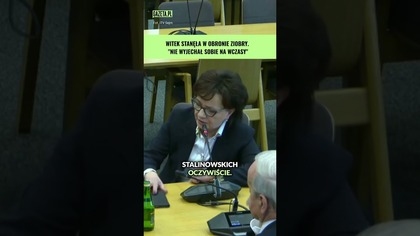 Witek broni Ziobry.  To jest haniebne! #shorts
