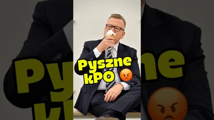Mniam, mniam  Artur Łącki dziękuje wyborcom KO za kPO.