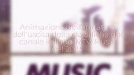 Animazione dellentrata e delluscita delle classifiche dal canale MTV Music nel 2013 #shorts