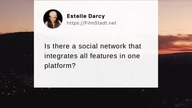 Is there a social network that integrates all features in one platform?  #socialmedia #asthetic