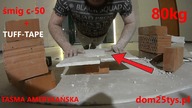 Śmig C-50 + TAŚMA AMERYKAŃSKA TUFF-TAPE | płyta gipsowa GK | Test | dom25tys | #pawełwaga