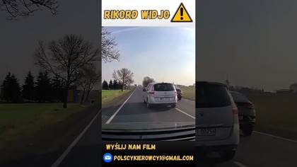 Zajechanie drogi podczas wyprzedzania #rikordwidjo #polska #dashcam #carcrash #poland #policja