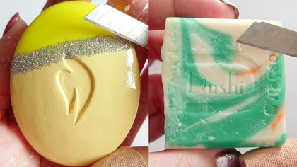 Soap Carving ASMR Relaxing Sounds no talking Satisfying ASMR Video