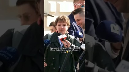 WYSTĄPIENIE POLITYKÓW PIS PRZERWANE! MUSICIE POSŁUCHAĆ TEJ MŁODEJ STUDENTKI!
