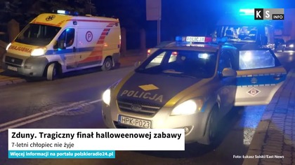 Zduny.  Tragiczny finał halloweenowej zabawy.  7-letni chłopiec nie żyje [KS Info]