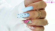 Raspberry nails art tutorial / Gabrielle Nails Charbonne