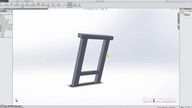 SW01. SOLIDWORKS: masywne biurko jesionowe