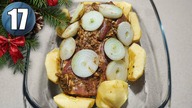 Świąteczna pieczona wieprzowina.  Pyszne i proste danie!