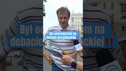 OCHRANIAŁ DEBATĘ PREZYDENCKĄ.  WYZNAŁ JAK ZACHOWYWALI SIĘ KANDYDACI