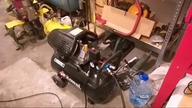 50l v2 compressor test 390 l / min in combination with a sandblasting cabin
