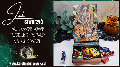Halloweenowe pudełko pop-up na słodycze  Kreatywny pomysł DIY krok po kroku