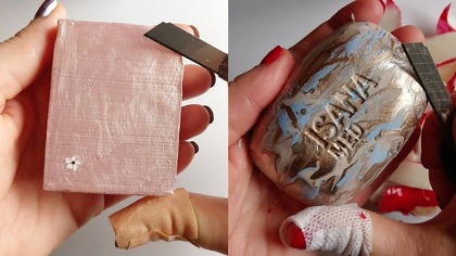 Soap Carving ASMR Relaxing Sounds no talking Satisfying ASMR Video