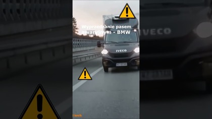 Wyprzedzanie pasem awaryjnym - BMW #shorts #rikordwidjo