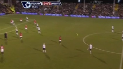 Premier League sezon 2009/2010 Fulham 3-0 Man Utd Duff