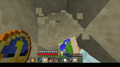 Locating the chest can sometimes be difficult despite having a map #minecraft #gaming #Game #Bruh