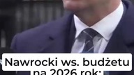 NAWROCKI WS.  BUDŻETU NA 2026 ROK: NIE WIEM, CZY GO PODPISZĘ!