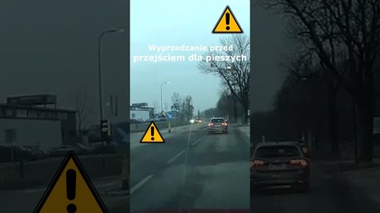 Wyprzedzanie przed przejściem dla pieszych #shorts #rikordwidjo